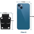 thumbnail image 4 of Mobiltelefonhållare, Vikbar Mobiltelefonstativ, Aluminium Telefonstativ för Skrivbord, Justerbar, Kompatibel med iPhone, 4 of 5