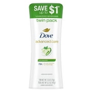 Dove Advanced Care Antiperspirant Deodorant Stick Cool Essentials, 2.6 oz Twin Pack
