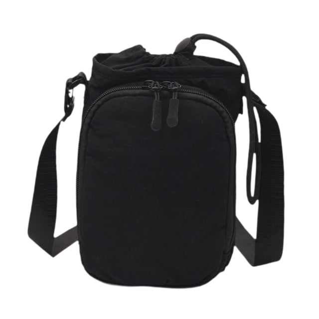 Bolsa organizadora tipo bandolera para botellas de agua con correa para senderismo y viajes.