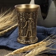 thumbnail image 4 of Vaso de chupito novedoso, vaso para sorbos de aleación de zinc antiguo para cócteles de fiesta Ramsés de bronce, 4 of 8