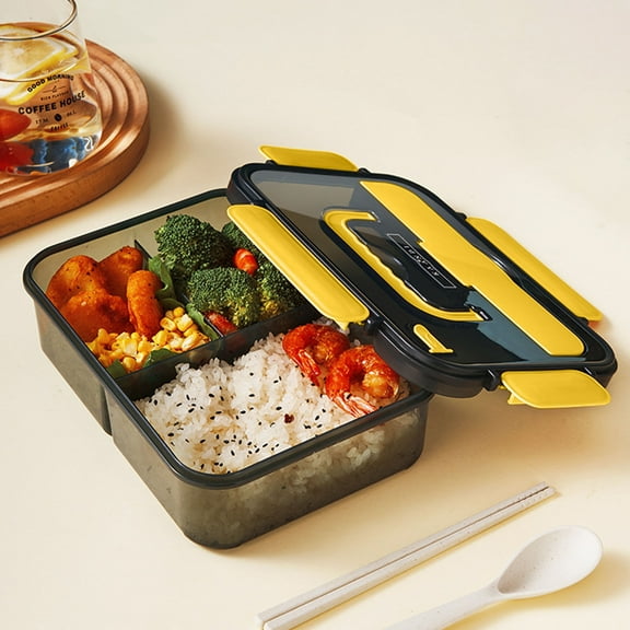 Office Supplies Bento Box for Ki*ds Stackable Lunch Box with Removable Utensil Set and Sealing Strap for Meal Prep Sc-hool & Work Picnic Camping