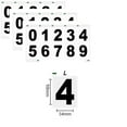 3 sheets mailbox number stickers 2 inch waterproof vinyl large decals