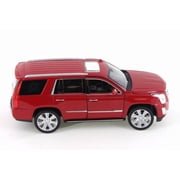 2017 Cadillac Escalade, Red - Welly 24084/4D - 1/24 Scale Diecast Model Toy Car (Brand New but NO BOX)