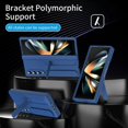 thumbnail image 5 of For Samsung Galaxy Z Fold3 5G Case with Tempered Glass Film Silicone Wristband Kickstand PC Phone Co, 5 of 5