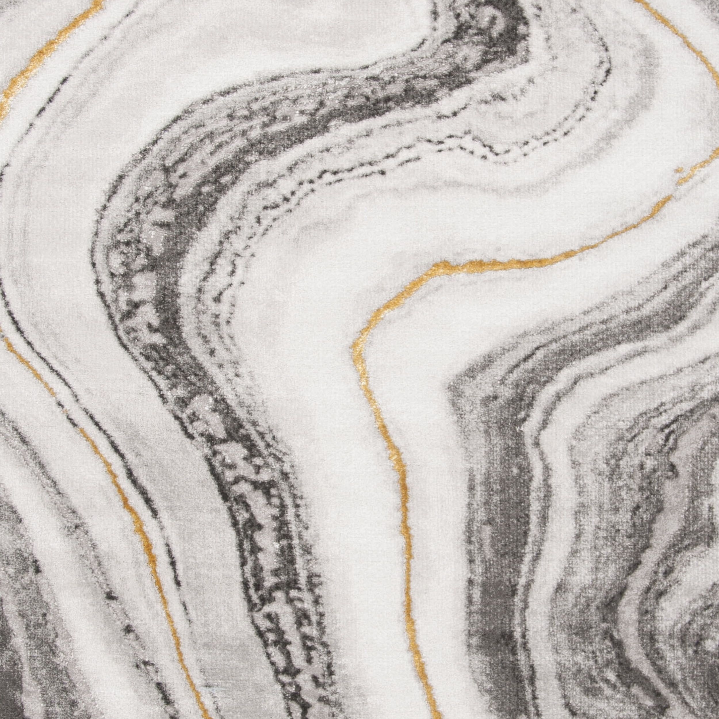 SAFAVIEH Craft Angjelko Abstract Area Rug, Grey/Gold, 8' x 10'