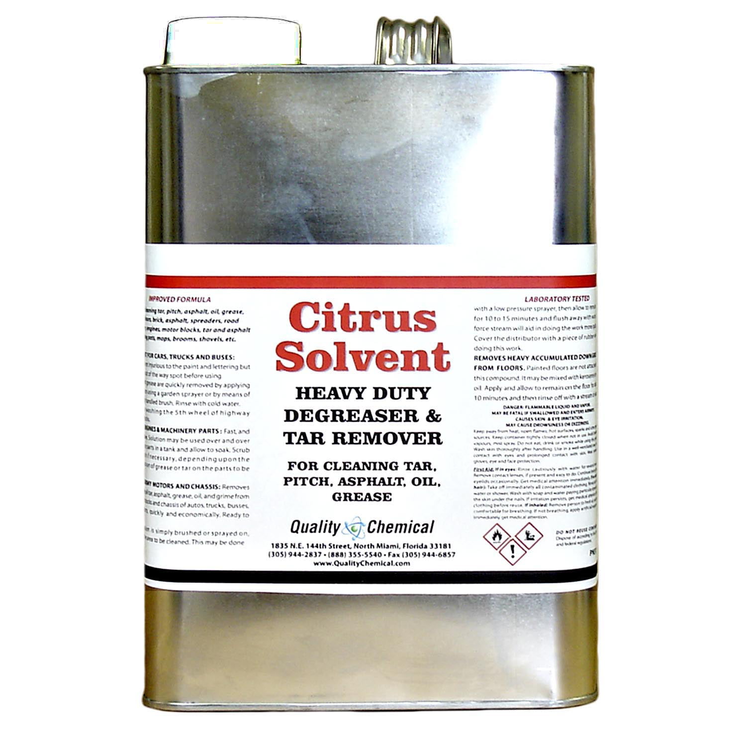 Quality Chemical Company - Citrus Solvent Degreaser & Tar Remover