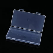 Rectangular Clear Plastic Storage Containers Box with Hinged Lid, Mini Bead Storage Boxes, for Hardware Accessories, Crafts Supplies,Jewelry Display, Label Stickers