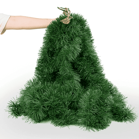 50FT Christmas Garland for Christmas Decoration, Non-Lit Soft Green Unlit Artificial Greenery Garland for Outdoor Or Indoor Decor, Artificial Christmas Twist Garland for Wedding Party Decoration