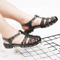 thumbnail image 2 of LEEy-World Women'S Sandals Women's Rhinestone Flat Sandals Slip on Memory Foam Sandals Open Toe Slide Sandals, 2 of 4