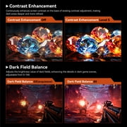 Titan army P2510S PLUS 24.5 Inch Gaming Monitor, 240Hz 1440P QHD(2560×1440), Fast IPS, 240Hz, 1ms, Adaptive Sync, 123% sRGB HDR - Black