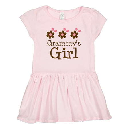 

Inktastic Grammy s Girl Daisies Gift Toddler Girl Dress