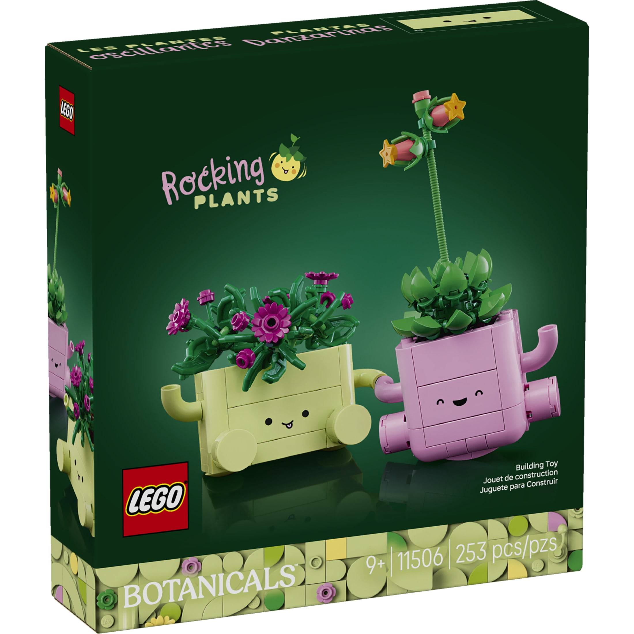 LEGO Botanicals Rocking Plants - Building Toy for Kids, Girls & Boys, Ages 9+ - Home Decor for Bedroom or Book Shelf - Housewarming Gift Ideas - 11506