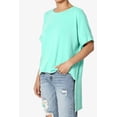 thumbnail image 3 of Women's Casual Round Neck Cuffed Short Sleeve Loose Tee Basic Top T-Shirt, 3 of 7