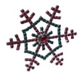 thumbnail image 1 of Cateissary Anillos para servilletas de copo de nieve plateados de aspecto bonito de acero inoxidable de 6 uds para una configuración de elegante Barra de herramientas Colores variados, 1 of 6
