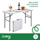 thumbnail image 5 of Mesa plegable portátil 1.20 metros tipo portafolio para jardín escritorio grande ligera plástico resistente mesa de trabajo comedor multiusos, 5 of 6
