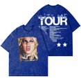 thumbnail image 1 of Reneé Rapp Bite Me Tour Dates Vintage Wash Camisetas Mujeres Hombres Moda Algodón Camiseta de manga corta, 1 of 5