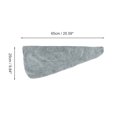 thumbnail image 2 of Unique Bargains 1 Pc Water-absorbent Solid Hair Towel for Bathroom Gray Polyamide Polyester, 2 of 3