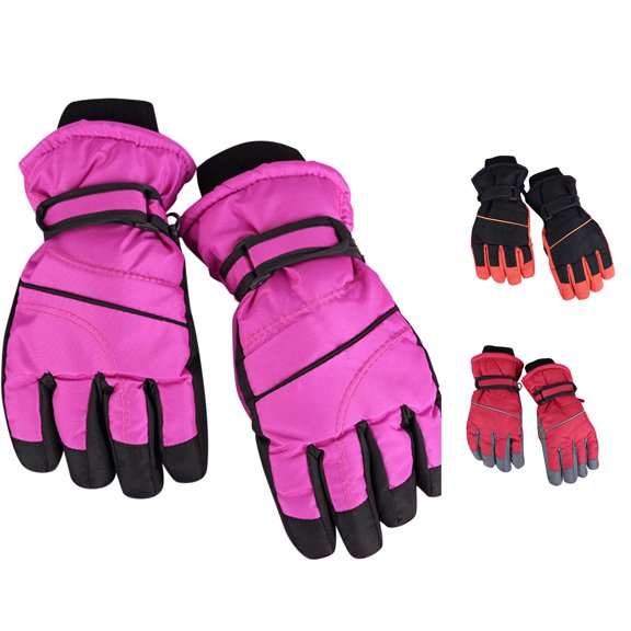Winter Gloves Kids Winter Warm Windproof Cold Weather Outdoor Sports Boys Girls Ski Gloves