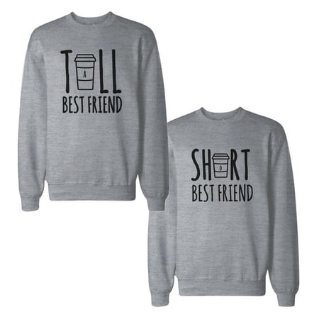 Tall And Short Best Friends BFF Sweatshirts Matching Sweat (Best Sweatshirt For Printing)