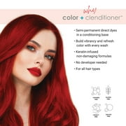 Keracolor Semi Permanent Hair Dye 3 in 1 Clenditioner, Red, 12 fl oz
