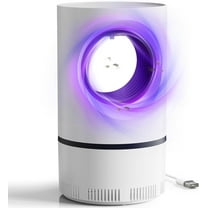 GIXUSIL Bug Zapper Indoors, ly Traps Indoor for Home Gnat Traps House Indoor,Fruit Fly Traps for Indoors Fan Powered Bug Catcher for Mosquitoes, Gnats, Moths & Fruit Flies, Silent & Effective (White)