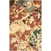 SAFAVIEH Soho Brighton Floral Wool Area Rug, Rust/Multi, 5' x 8'