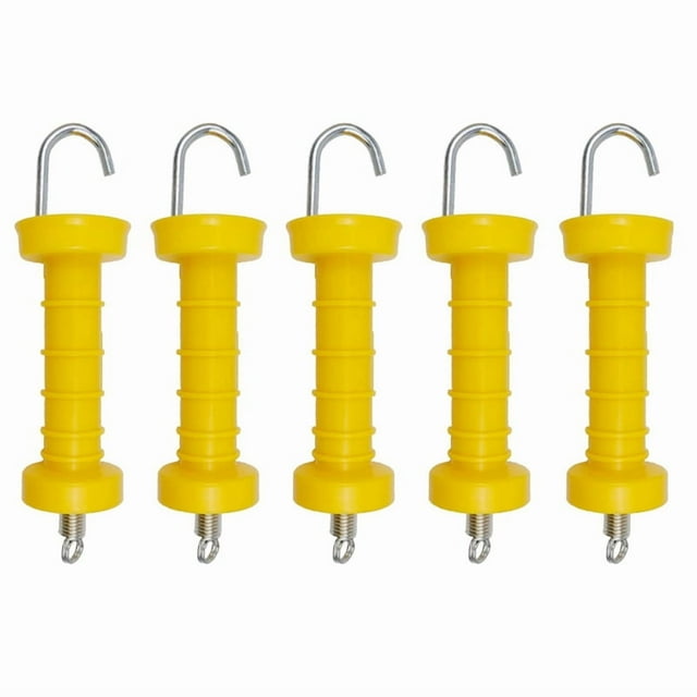 5 Pcs Poignée de Clôture Électrique de Haute Qualité Poignées Isolées à Ressort Poignée de Porte en Plastique Accessoires de Clôture de Ranch
