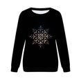 thumbnail image 3 of Gibobby Sudadera Navidad mujer de manga larga informal a la moda para mujer, sudadera con capucha con estampado Digital navideño, Top informal(Beige,CH), 3 of 4