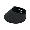 thumbnail image 2 of WREESH Women's Packable Visor Sun Hat Protection Rays, Stylish Wide Summer Hats Black, 2 of 4