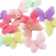 thumbnail image 2 of Dandan DIY 30pcs Organza Ribbon Flowers Bows Butterfly Pearl Appliques Wedding Decor (Multi-Color), 2 of 5