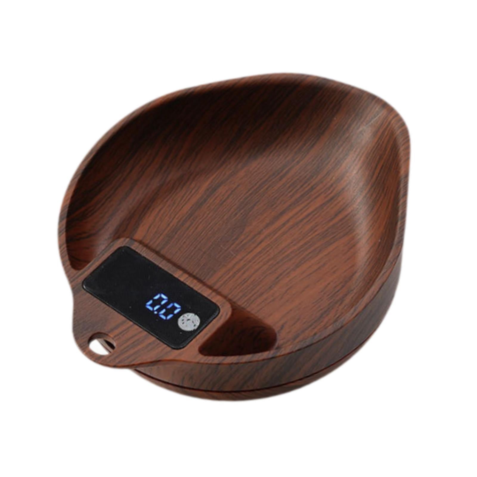 Fiocias Coffee Bean Scale Portable Baking Scales Professional, Non Slip Base, Electronic Brown