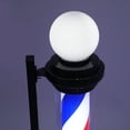 thumbnail image 4 of Barber Shop Pole Light Rotating LED Stripes Hair Salon Open Sign Outdoor/Indoor 32inch（Black）, 4 of 12