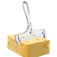 thumbnail image 3 of Cheese Slicer, Stainless Steel Wire Cheese Slicer, Hand Held Cheese Cutter, Cheese Chipper, Great for Cheddar, Gruyere, Raclette, Mozzarella Cheese Block, Adjustable Thickness, 3 of 7