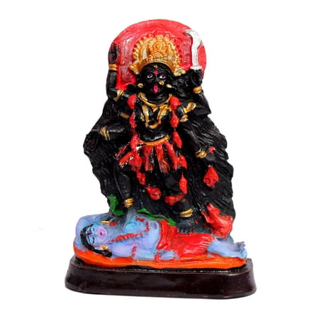 Swadeshi Desire Plastic Kali Statue, Standard, Multicolour