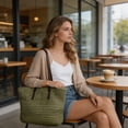 thumbnail image 2 of Virelaxpo Rope Woven Beach Tote Bag Casual Shoulder Bag for Beach, Shopping, Daily Commute and Travel - Plastic Material, 2 of 6