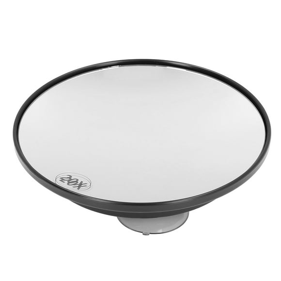 Espejo Con Ventosa Para Baño, Aumento De 20X, 3 Tazas De Espacio