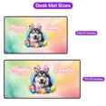 thumbnail image 5 of Happy Easter Siberian Husky with Bunny Ear Headband and Flowers Desk Mat Full Keyboard Mouse Pad Husky Dog Lover Gifts Large Mousepad - 13001, 5 of 5