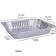 thumbnail image 2 of Billuyoard 12 Uds. Contenedor de alimentos de papel de aluminio desechable, caja de embalaje rectangular, revestimientos de cocina para llevar multiusos, Utensilios de cocina M poco profundo/sin tapa Billuyoard HA083146-01, 2 of 6