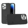 thumbnail image 4 of For Apple iPhone 14 Pro (6.1") Hybrid Stand Slim Hard Compatible with MagSafe Magnetic Circle Design Wireless Charging Cover ,Xpm Phone Case [ Black ], 4 of 5