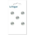 thumbnail image 1 of La Vogue 9 mm Shank Button, White, 1 of 2