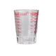 thumbnail image 1 of Toystoory Taza medidora de vidrio con escamas, vasos de onzas líquidas pesadas, herramientas para hornear, manija transparente para medir la Juegos de servir café y té Rojo/60ml, 1 of 6