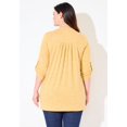 thumbnail image 2 of Catherines Women's Plus Size Impossibly Soft Half-Button Swing Top, 2 of 4