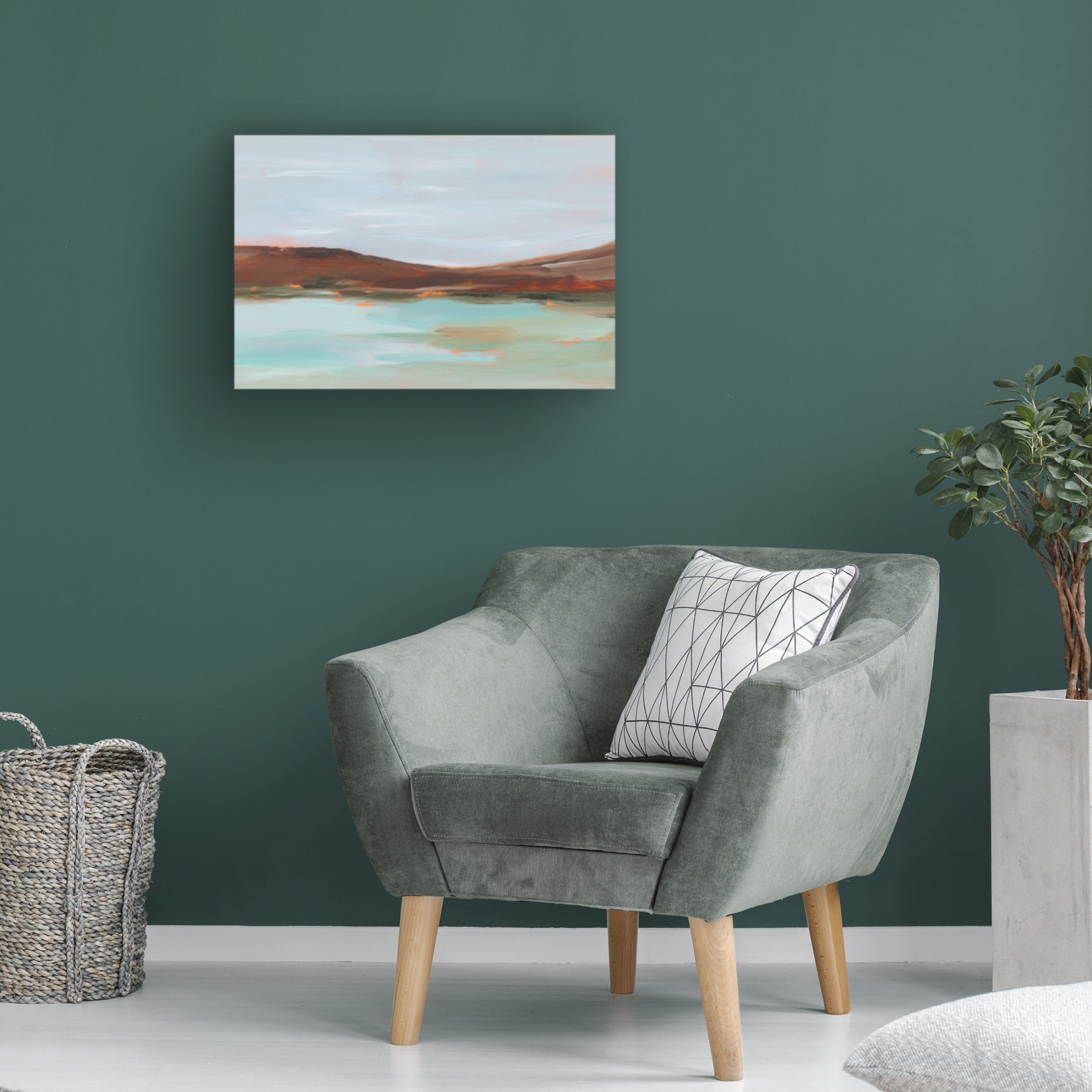 Trademark Fine Art Ethan Harper  Umber Mountain Range II Canvas Wall Art