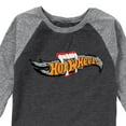 thumbnail image 3 of Hot Wheels - Halloween - Logo Bitten With Fangs - Toddler & Youth Raglan Graphic T-Shirt, 3 of 6