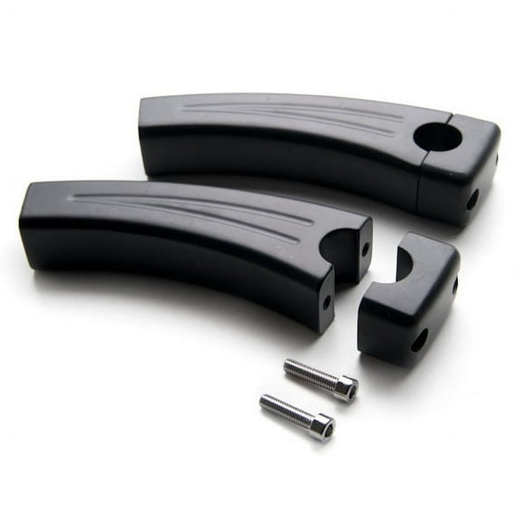 Krator 5.5" Black Bike Handlebar Pullback Risers 7/8" Compatible with Honda VTR 1000 Interceptor Super Hawk