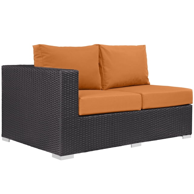 Modway Causeuse de Mobilier de Patio Extérieur, Orange