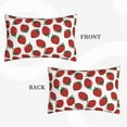 thumbnail image 2 of Pofeuu Hand Drawn Strawberry Print Polyester Microfiber Plush Pillowcases, Super Soft and Cozy Pillow Case Covers with Envelop Closure（Pillow core not included）-20"x30", 2 of 6
