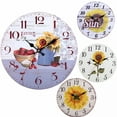 thumbnail image 4 of DESIGNICE Cuckoo Clocks for Wall Blue Kitchen Decor Cute Alarm Clocks 30Cm Retro Style Sunflower Wall Clock Home Living Room Bedroom Decoration, 4 of 7