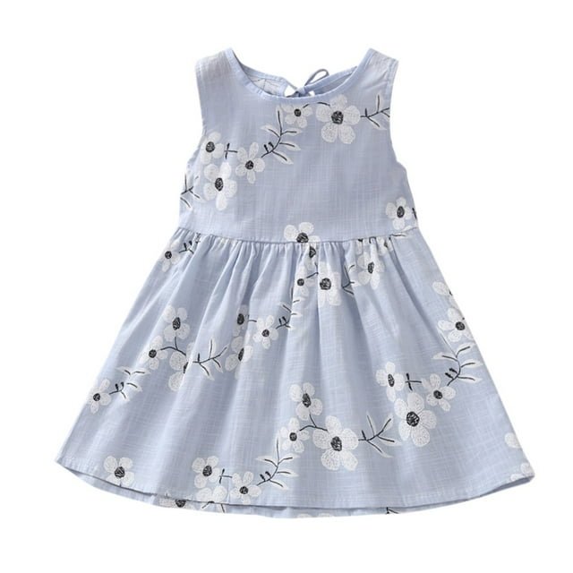 Catégorie de Produit Robes pour Filles / Robe Sans Manches pour Bébé à Fleurs pour Filles / Robe et Jupe de Mode pour Enfants, Faux Titre