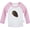 Long Pink Raglan T-shirt #A, variant on Nature Pine Cone Pattern T shirt For Baby, Newborn Babies T-shirts, Infant Tops, 0-24M Kids Graphic Tees Clothing (Long Pink Raglan T-shirt, 0-6 Months)